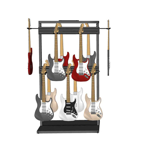 D'Luca Free Standing Modular Guitar Display Double Tier