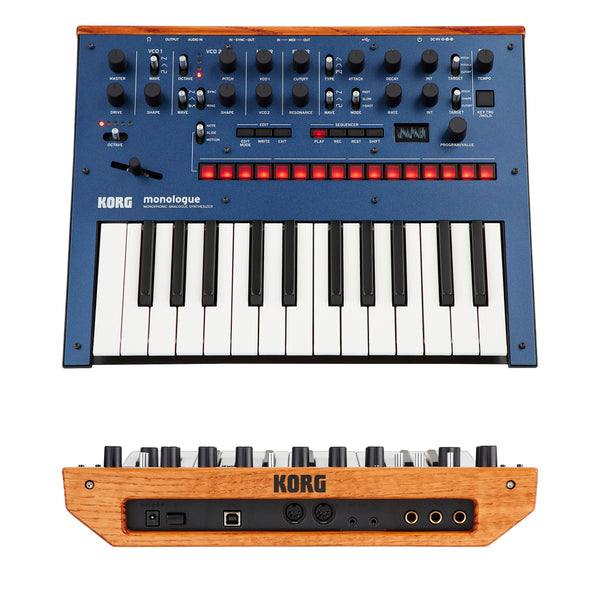 Korg MONOLOGUEBL Monophonic Analog Synthesizer Blue – PlayMusic123.com