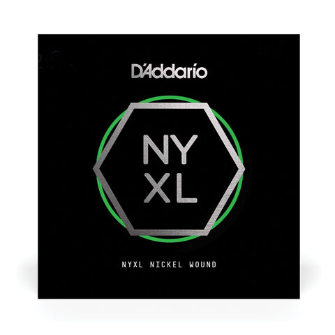 D'Addario NYNW020 NYXL Nickel Wound Electric Guitar Single String, .020