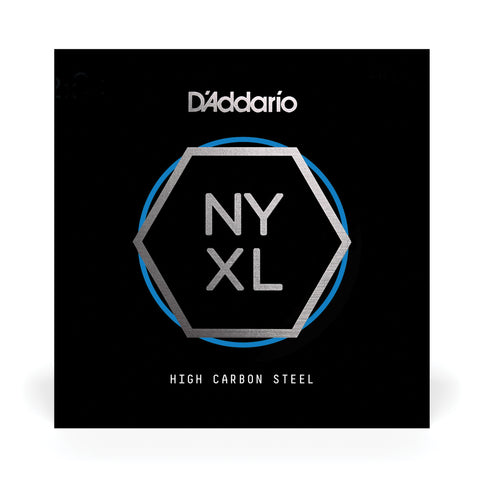 D'Addario NYS0135 Single Plain Steel Guitar String, .0135