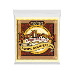 Ernie Ball Earthwood 5-String Banjo Loop End 80/20 Bronze Banjo Strings - 10-24