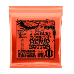 Ernie Ball Skinny Heavy Bottom 7-String Nickel Electric Guitar Strings 10-62