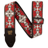 Ernie Ball Red Trellis Jacquard Strap