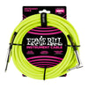 Ernie Ball 10' Braided Straight / Angle Instrument Cable Neon - Yellow