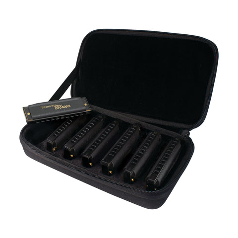 Hohner Piedmont Blues Harmonica 7 Piece Pack Keys of G, A, Bb, C, D, E, F