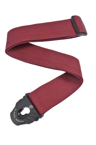 Planet Waves Planet Lock Guitar Strap, Polypropylene, Red
