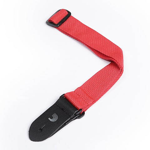 D'Addario 1.5" Polypropylene Ukulele Strap - Red