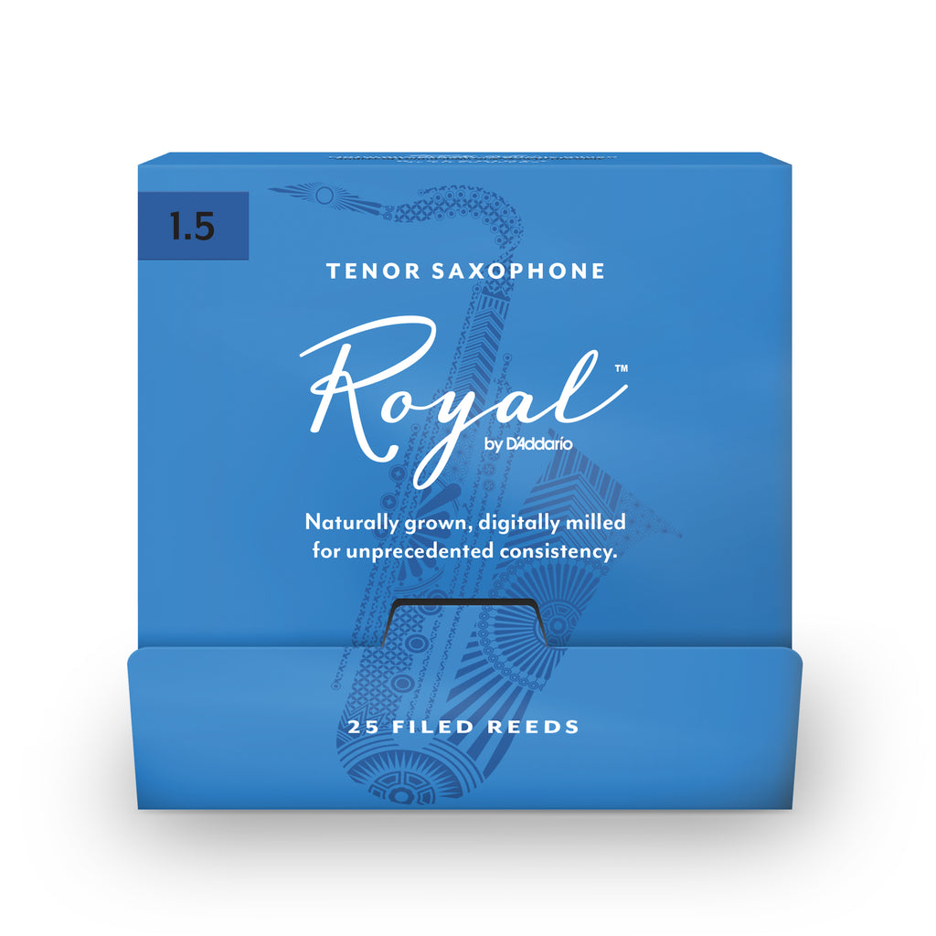 Royal by D'Addario Tenor Saxophone Reeds 1.5, 25-Count Single Reeds