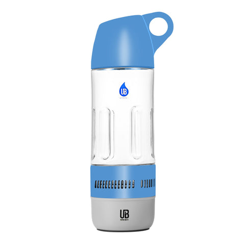 Ultra Beats 3 In 1 Water Bottle With Waterproof Bluetooth Speaker, Compass, Blue