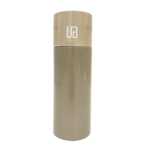 Ultra Beats 2in1 Stainless Steel Coffee Tumbler, Wireless Speaker, Alarm, Gold