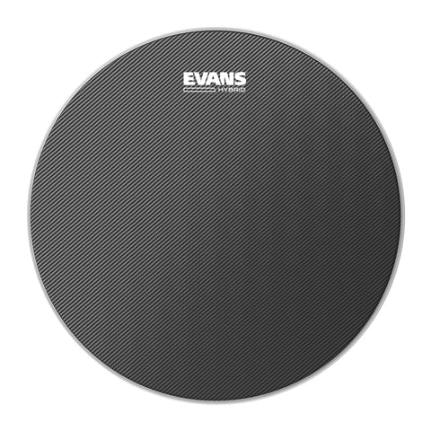 Evans Hybrid Grey Marching Snare Drum Head, 13 Inch