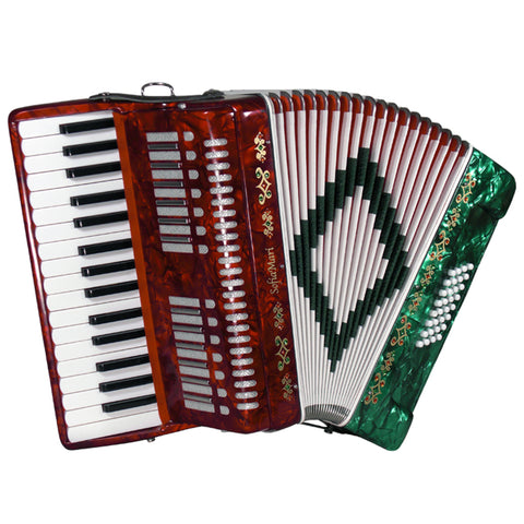 SofiaMari 32 Key 32 Bass Accordion Red, White, Green