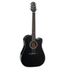 Takamine GD30CE-BLK Dreadnought Cutaway Acoustic Electric Guitar, Gloss Black