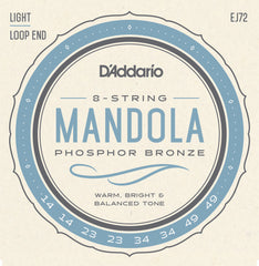 D'Addario EJ72 Phosphor Bronze Mandola Strings, Light, 14-49