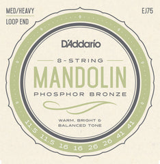 D'Addario EJ75 Mandolin Strings, Phosphor Bronze, Medium/Heavy, 11.5-41