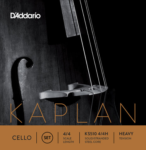 D'Addario Kaplan Cello String Set, 4/4 Scale, Heavy Tension