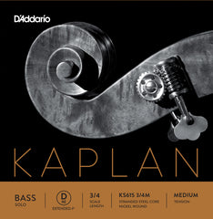 D'Addario Kaplan Solo Double Bass D-Ext String, 3/4 Scale, Medium Tension