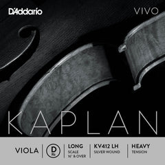 D'Addario Kaplan Vivo Viola D String, Long Scale, Heavy Tension