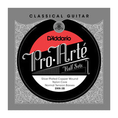 D'Addario SNN-3B Pro-Arte Silver Plated Copper on Nylon Core Classical Guitar Half Set, Normal Tension