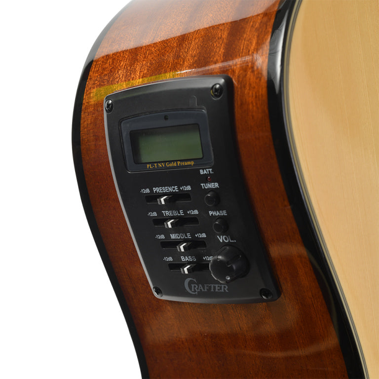 Crafter Silver Series 250, Grand Auditorium Acoustic-Electric Guitar Cutaway