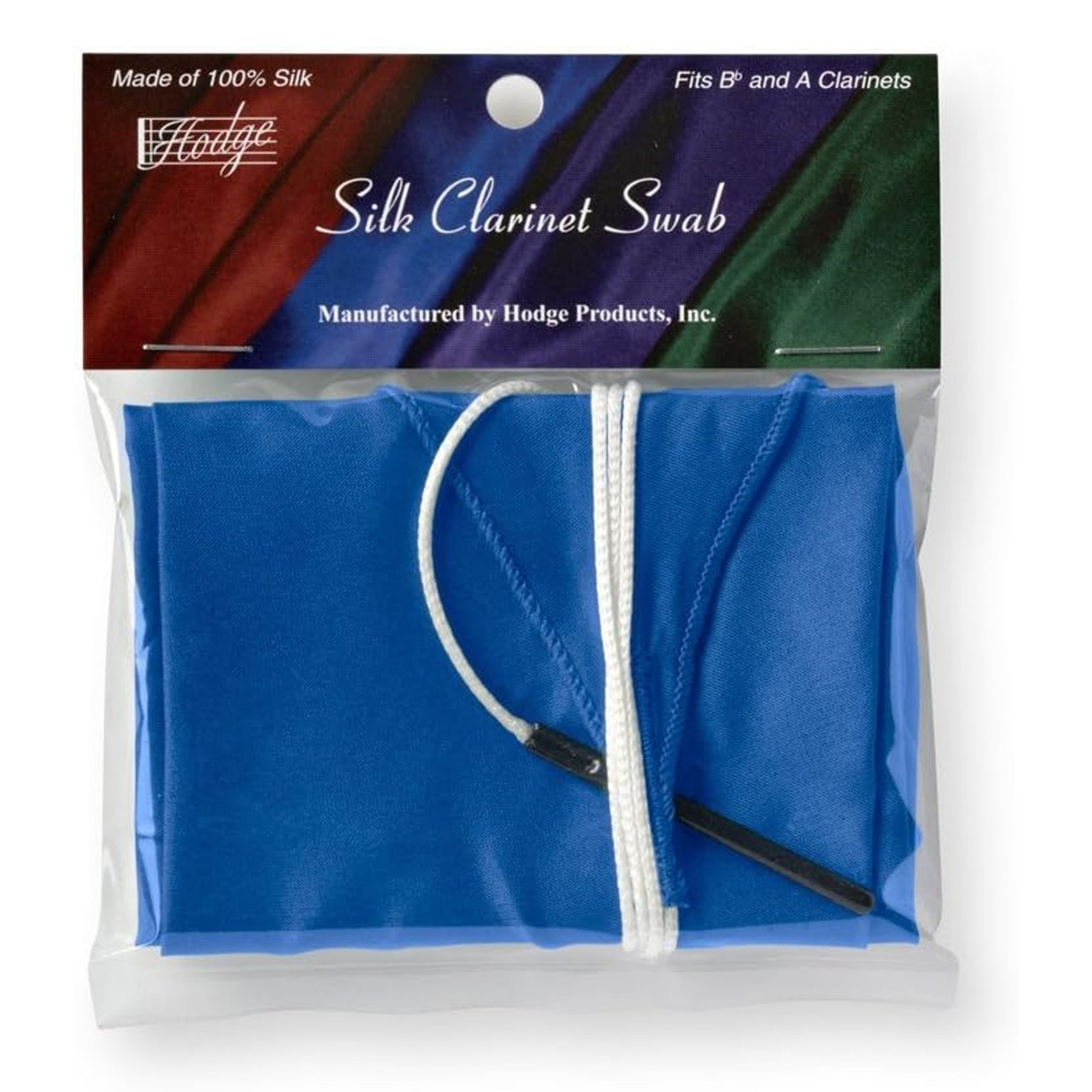 Hodge Silk Swab, Clarinet, Blue