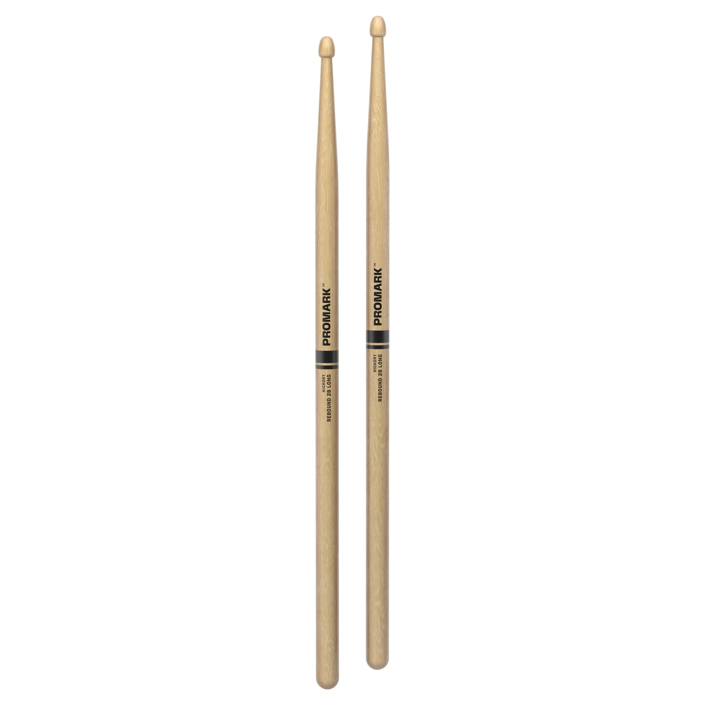 ProMark Rebound 2B Long Hickory Drumsticks, Acorn Wood Tip