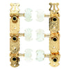 Ovation Gold Classical Guitar Tuning Machines Set, White Pegs