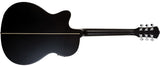 Washburn DFEACE-U Deep Forest Grand Auditorium Acoustic Electric Guitar. Ebony