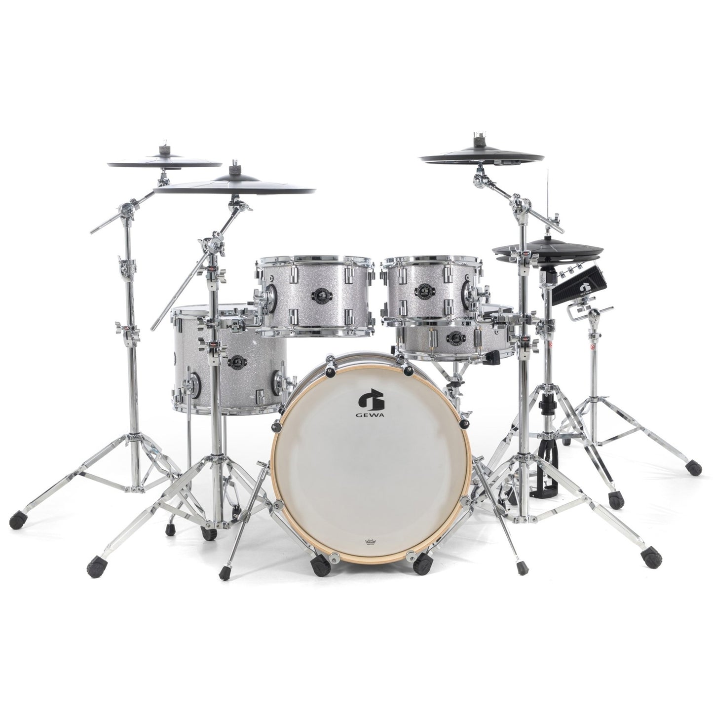 GEWA GD809.925 E-Drum Set G9 PRO 5 SE Silver Sparkle