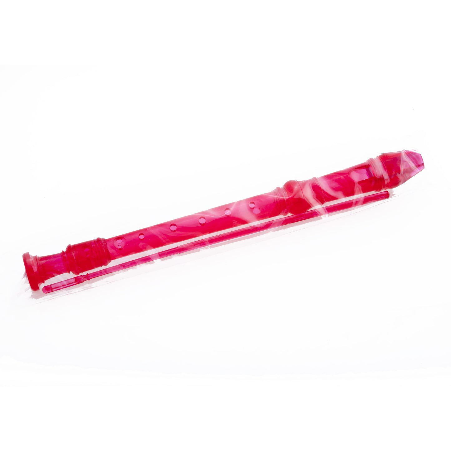 D'Luca Student 3 Piece Recorder Flute Pink