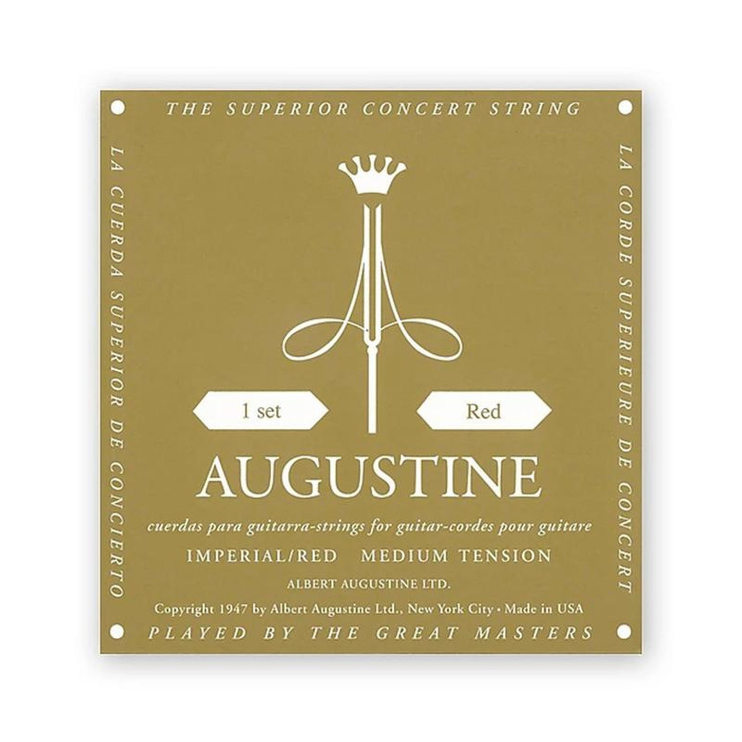 Augustine Nylon Guitar String, Imperial Red Label Set
