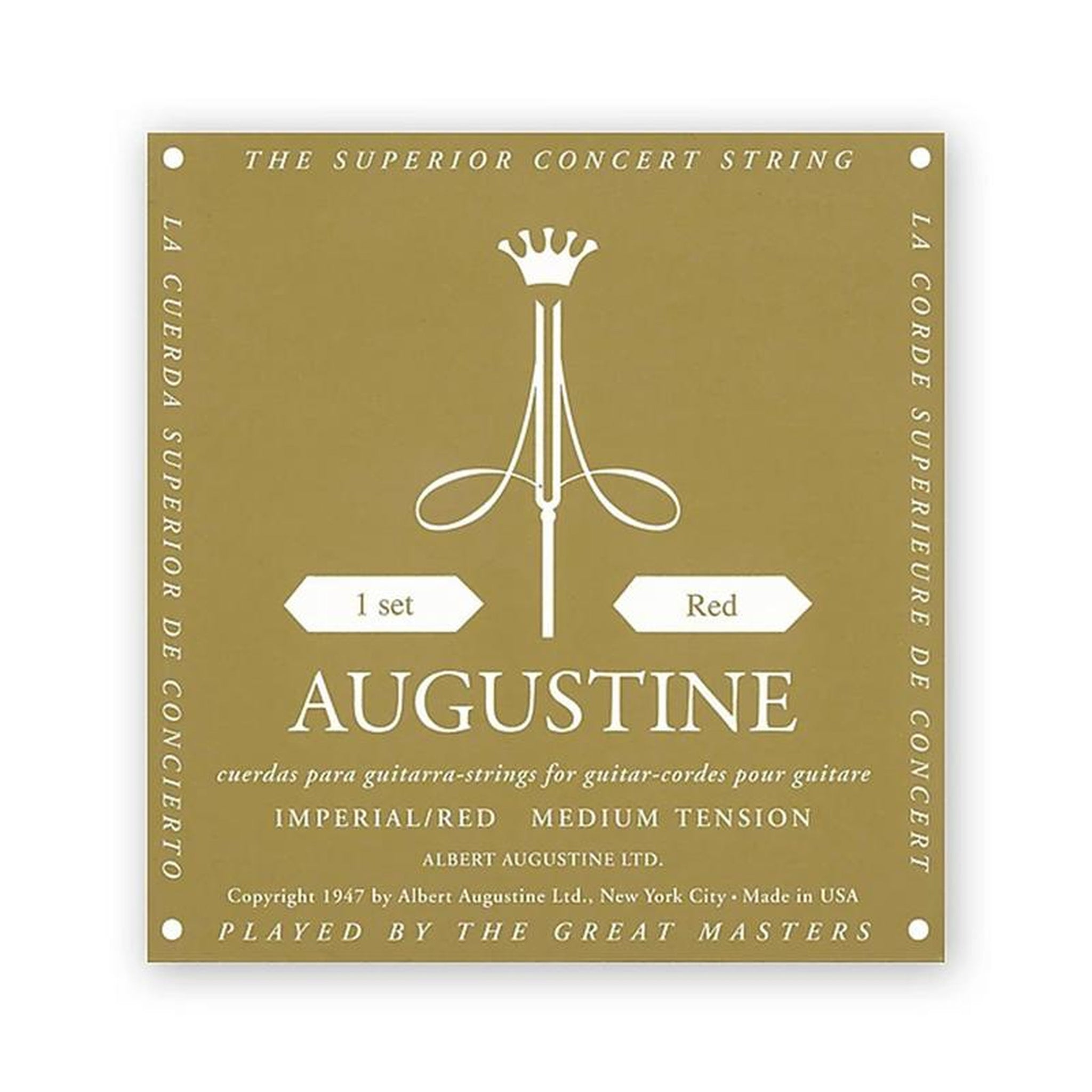 Augustine Nylon Guitar String, Imperial Red Label Set