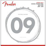 Fender Super 250 Electric Guitar Strings Nickel Plated Steel Ball End .009-.046