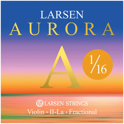 Larsen Aurora, Violin A String, (Synthetic/Aluminum), 1/16, Medium