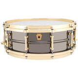 Ludwig LB416BT Black Beauty 5x14 Smooth Shell, Brass Trim, Tube Lugs Snare Drum