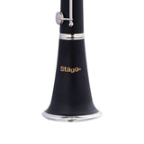 Stagg Bb Clarinet, Boehm System, ABS Body And Nickel-plated Keys And Rings