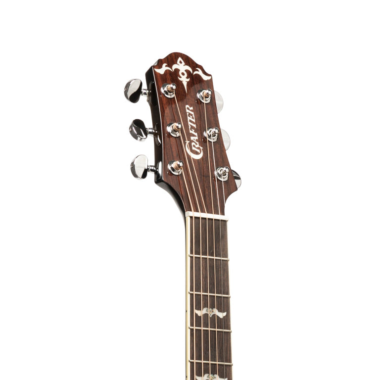 Crafter Noble Series, Small Jumbo Acoustic-Electric Guitar With Flamed Maple Top
