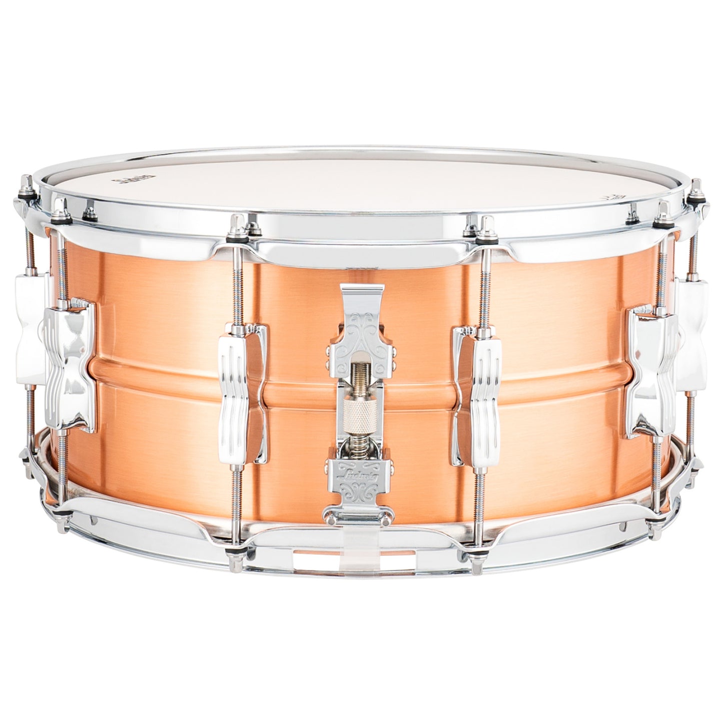 Ludwig LC654BM Acrolite 6.5X14 Acro Copper Snare 10 Lug Snare Drum