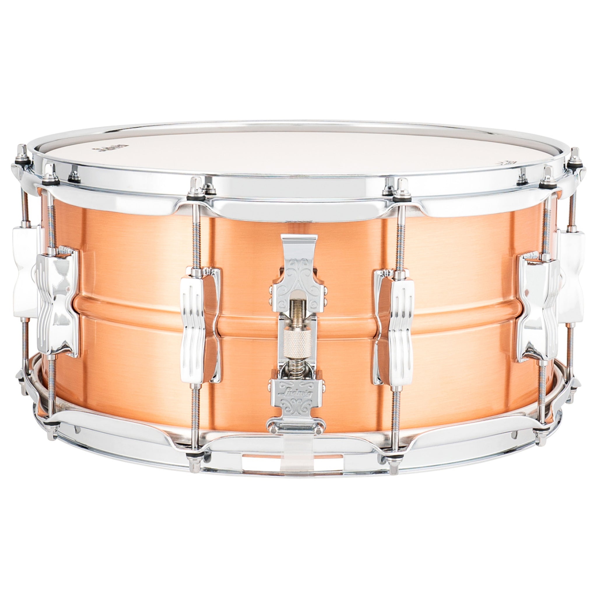 Ludwig LC654BM Acrolite 6.5X14 Acro Copper Snare 10 Lug Snare Drum