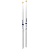 ProMark Scott Johnson Painted White Hickory Marching Drumstick, Wood Tip