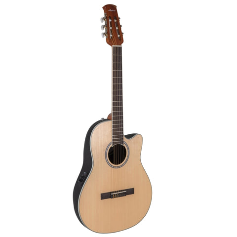 Applause E-Acoustic Classical Guitar AB24CS-4S, CS, Cutaway, Natural Satin Spruce