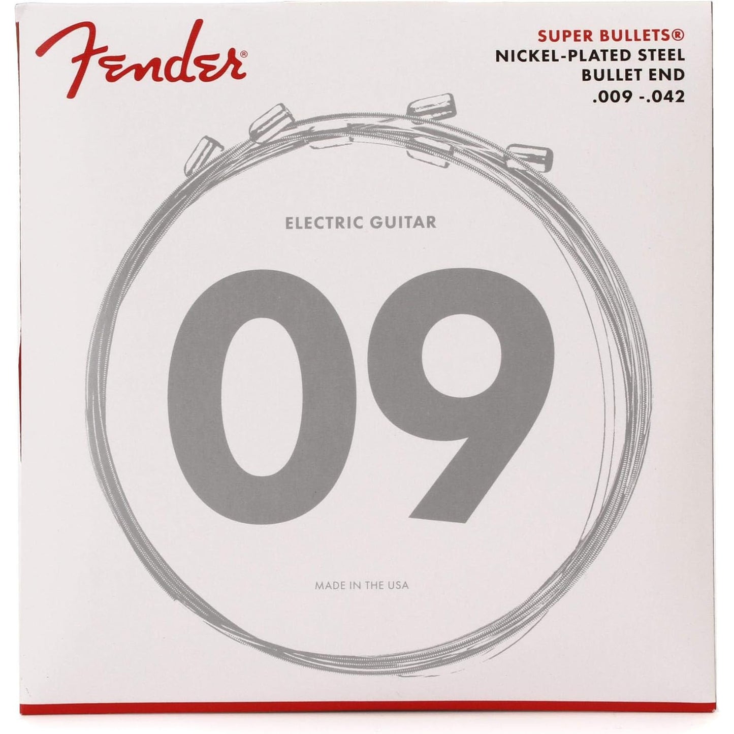 Fender Super 3250 Bullet Electric Guitar Strings Nickel Plated Steel 009-042