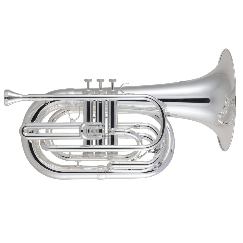 King KMB412S Performance Marching Bb Baritone Horn Silver Plated PlayMusic123
