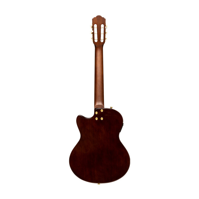 Angel Lopez 4/4 Cutaway Electric Classical Guitar Solid Body, Natural