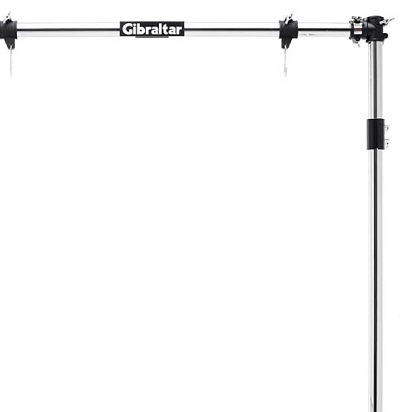 Gibraltar Gong Rack Stand Straight Bar with Black Clamps