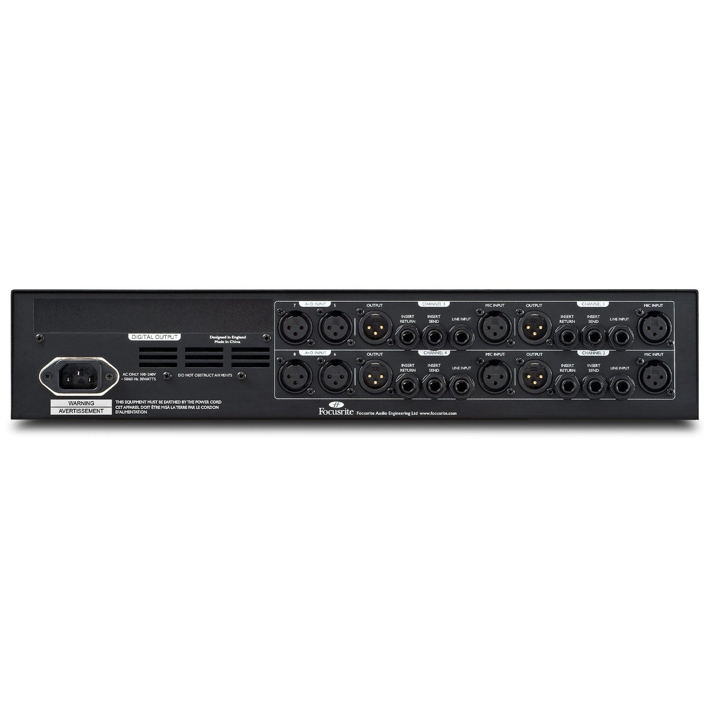 Focusrite Pro ISA 428 MK2 4-Channel Microphone Preamp