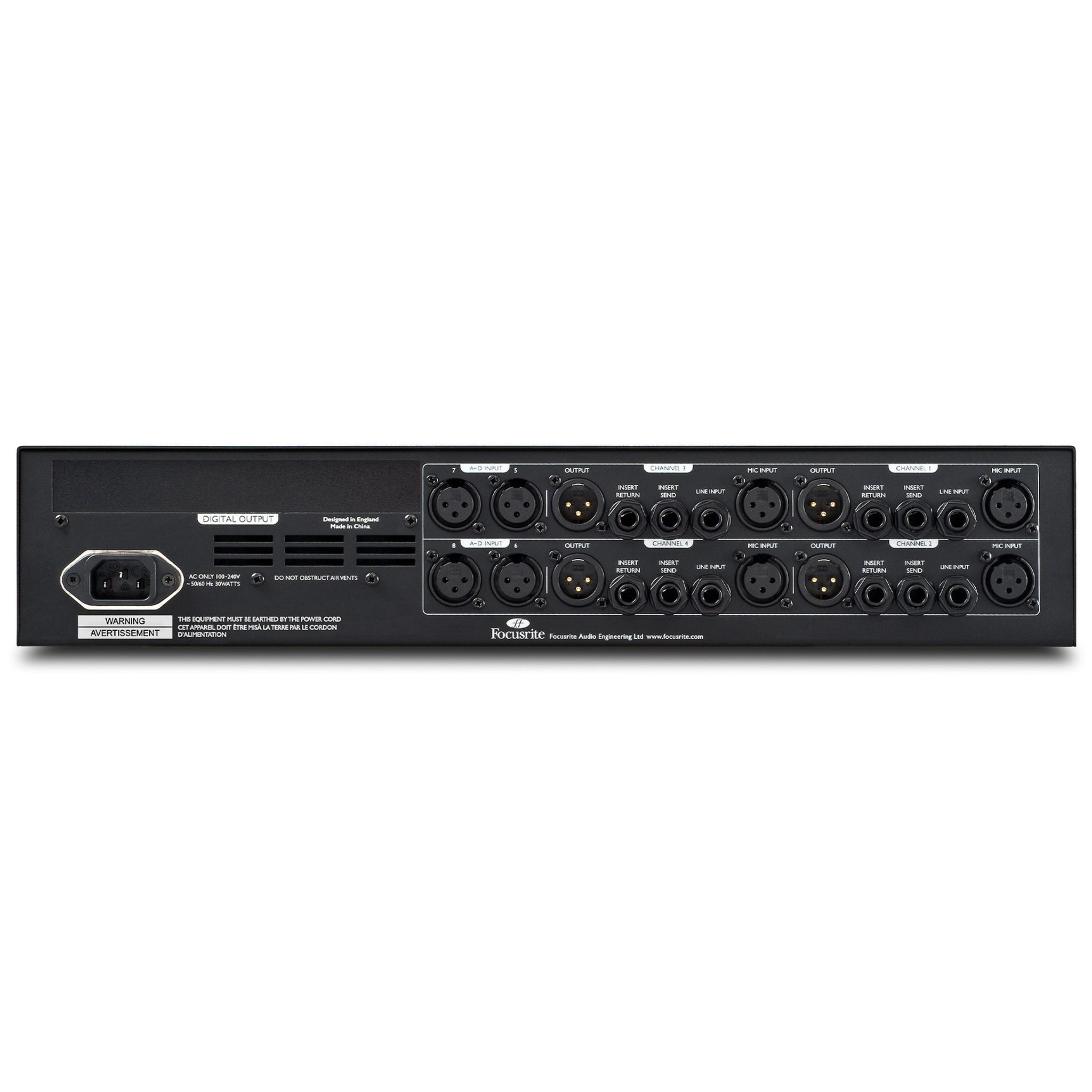 Focusrite Pro ISA 428 MK2 4-Channel Microphone Preamp