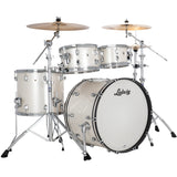 Ludwig NeuSonic Rapid MOD2 4-piece Acoustic Drum Set Shell Pack Silver Silk