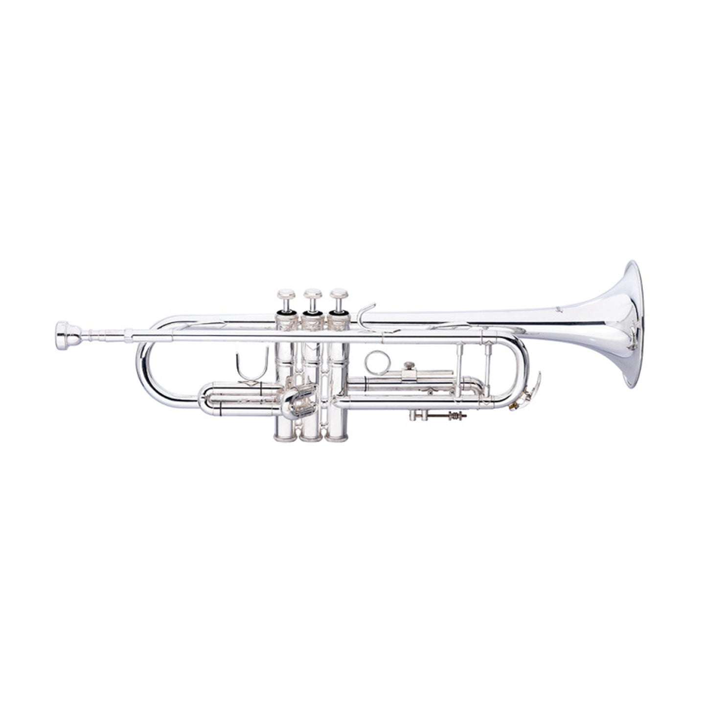 Stagg Levante Bb Trumpet, Bell And Leadpipe Silver Plated Finish