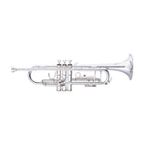 Stagg Levante Bb Trumpet, Bell And Leadpipe Silver Plated Finish